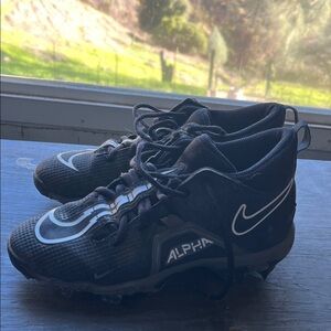 Nike Alpha Kids Black baseball cleats